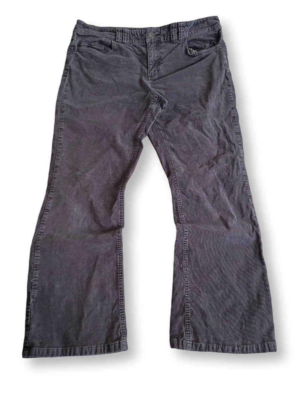 Tommy Hilfiger Brown Corduroy Wide Leg Pants Trousers (14)
